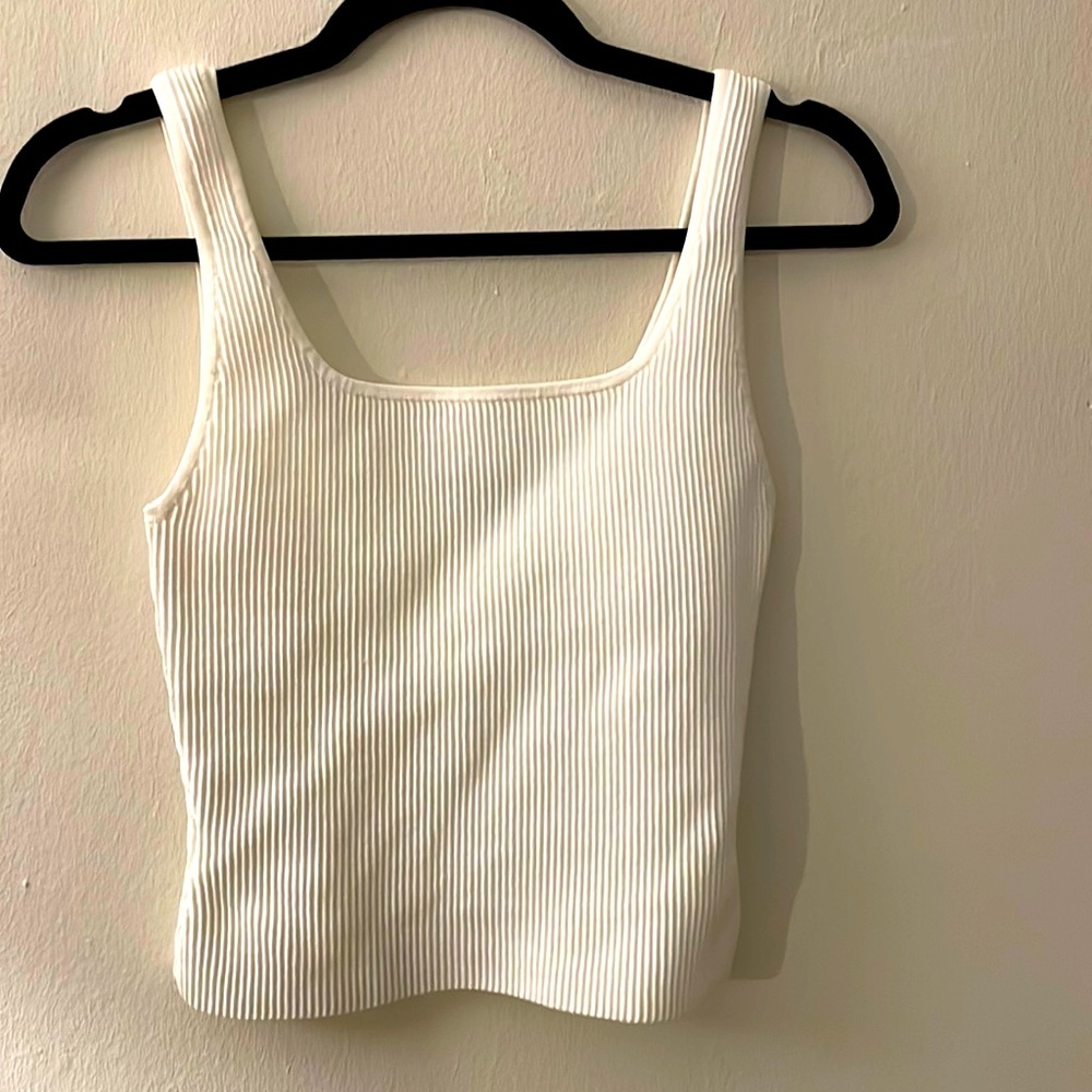 Aritzia Babaton Sculpt Knit Squareneck Tank (waist) sz S